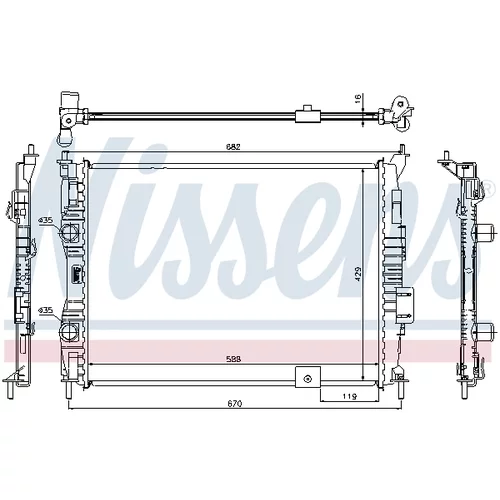 Chladič motora 67364 /NISSENS/ - obr. 4