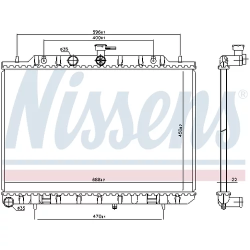 Chladič motora 67366 /NISSENS/ - obr. 4