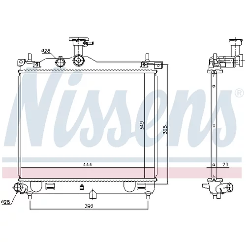 Chladič motora 67610 /NISSENS/ - obr. 5