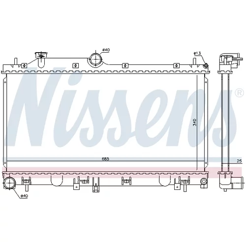 Chladič motora 67736 /NISSENS/ - obr. 4
