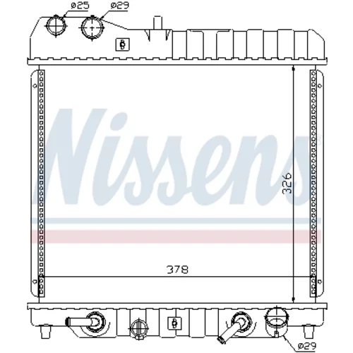 Chladič motora 68111 /NISSENS/ - obr. 5