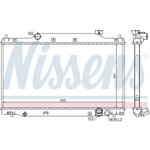 Chladič motora 68114 /NISSENS/ - obr. 4