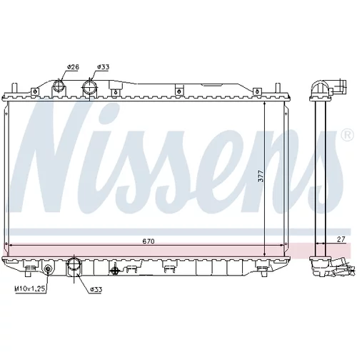 Chladič motora 68143 /NISSENS/ - obr. 4
