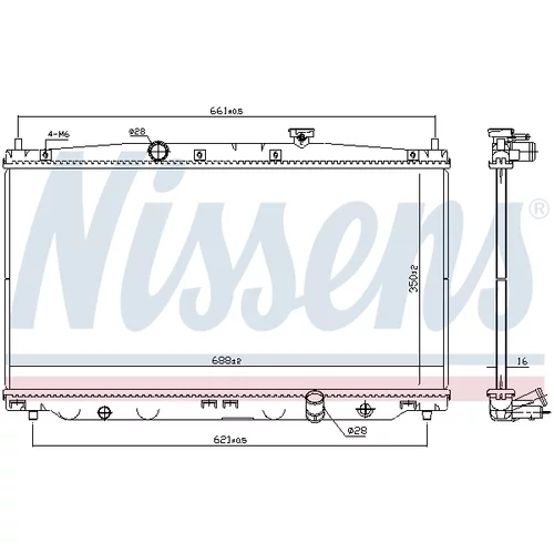 Chladič motora 68148 /NISSENS/ - obr. 5