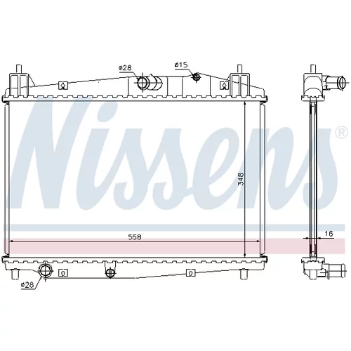 Chladič motora 68506 /NISSENS/ - obr. 5
