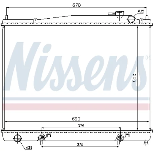 Chladič motora 68715 /NISSENS/ - obr. 4