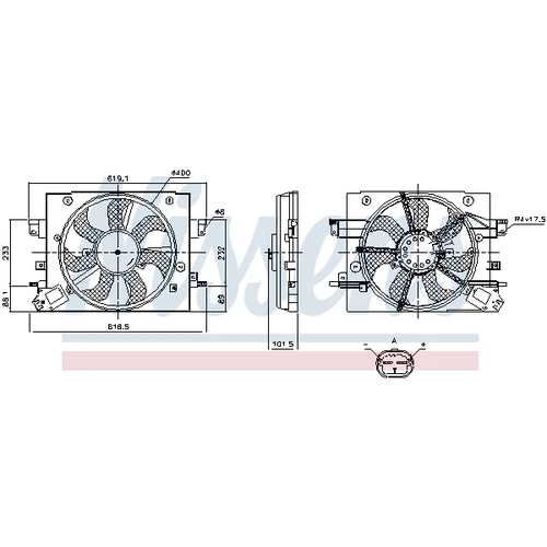 Ventilátor chladenia motora 850110 /NISSENS/ - obr. 4