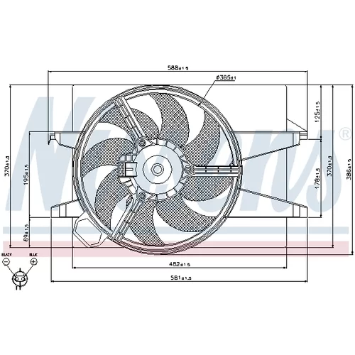 Ventilátor chladenia motora 85032 /NISSENS/ - obr. 5