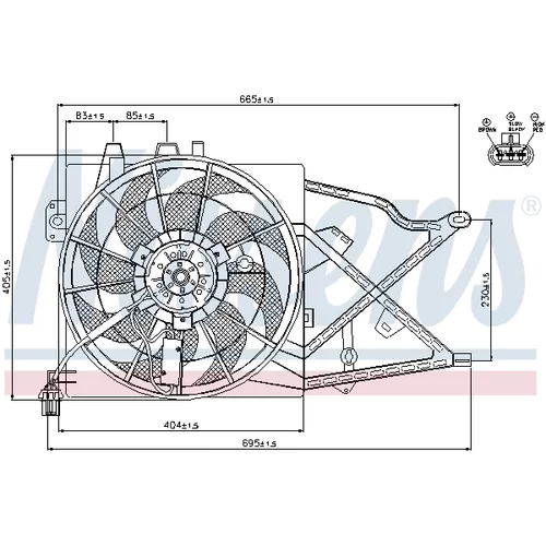 Ventilátor chladenia motora 85208 /NISSENS/ - obr. 5