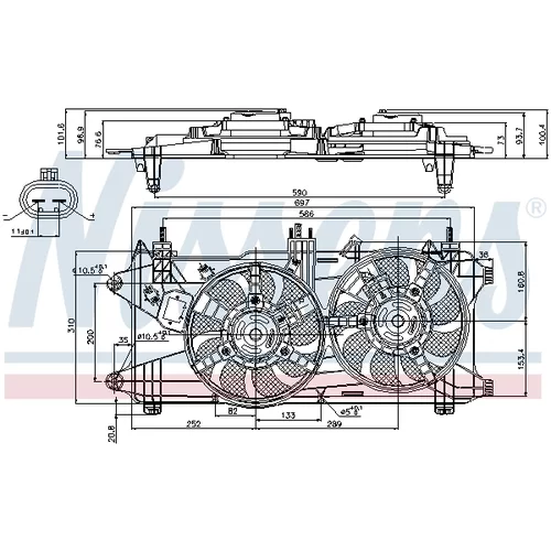Ventilátor chladenia motora 85689 /NISSENS/ - obr. 6