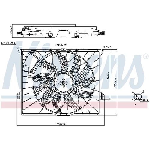 Ventilátor chladenia motora 85955 /NISSENS/ - obr. 5