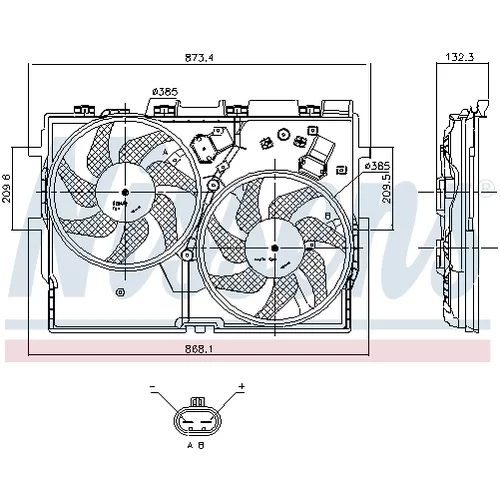 Ventilátor chladenia motora 85958 /NISSENS/ - obr. 5