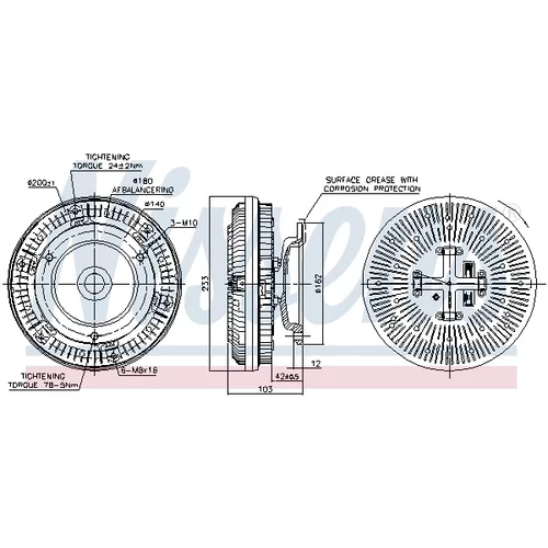 Spojka ventilátora chladenia 86040 /NISSENS/ - obr. 4