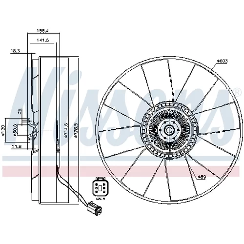 Spojka ventilátora chladenia 86068 /NISSENS/ - obr. 6