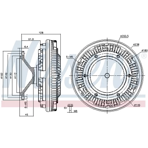 Spojka ventilátora chladenia 86097 /NISSENS/ - obr. 4