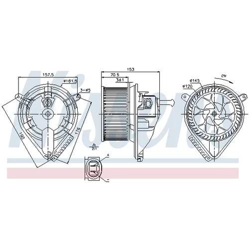Vnútorný ventilátor 87095 /NISSENS/ - obr. 5