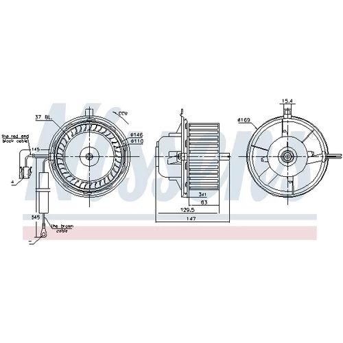 Vnútorný ventilátor 87404 /NISSENS/ - obr. 4