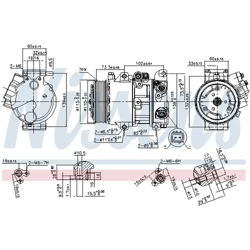 Kompresor klimatizácie 890144 /NISSENS/ - obr. 4