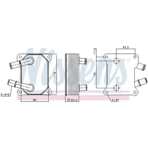 Chladič motorového oleja 90897 /NISSENS/ - obr. 4