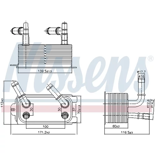 Chladič oleja automatickej prevodovky 91300 /NISSENS/ - obr. 4