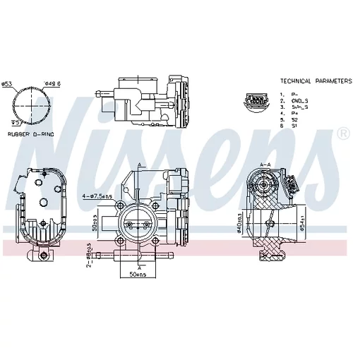 Hrdlo škrtiacej klapky 955094 /NISSENS/ - obr. 5