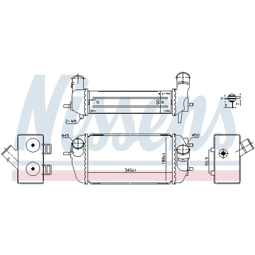 Chladič plniaceho vzduchu 961495 /NISSENS/ - obr. 5