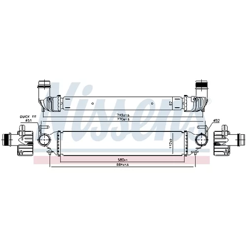 Chladič plniaceho vzduchu 96166 /NISSENS/ - obr. 5