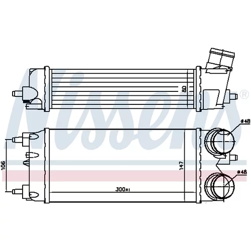 Chladič plniaceho vzduchu 96553 /NISSENS/ - obr. 4