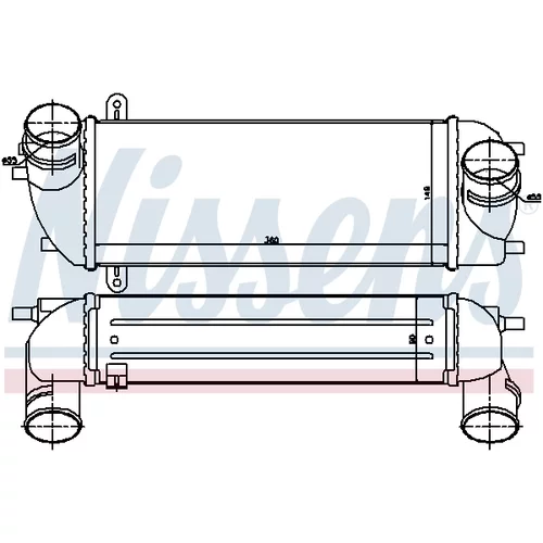 Chladič plniaceho vzduchu 96559 /NISSENS/ - obr. 5
