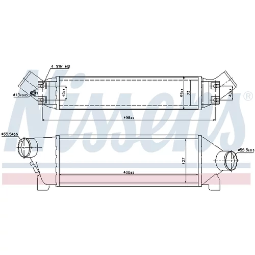 Chladič plniaceho vzduchu 96642 /NISSENS/ - obr. 5