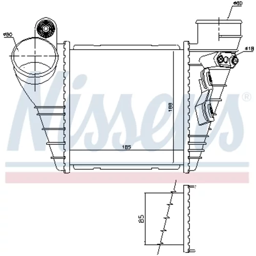 Chladič plniaceho vzduchu 96847 /NISSENS/ - obr. 4
