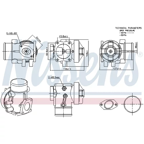 EGR ventil 98445 /NISSENS/ - obr. 5