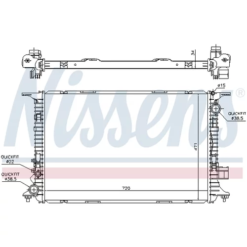 Chladič motora 60326 /NISSENS/ - obr. 4