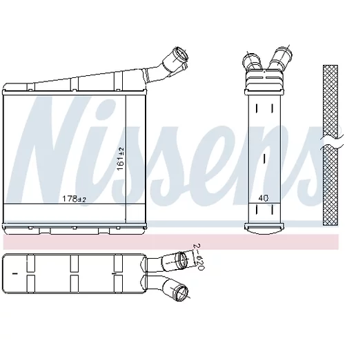 Chladič motora 606334 /NISSENS/ - obr. 5