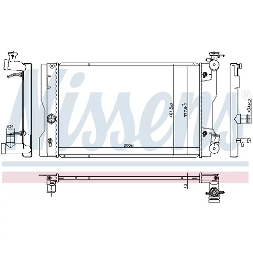 Chladič motora 606788 /NISSENS/ - obr. 4