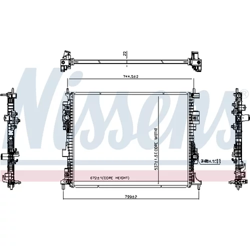 Chladič motora 607331 /NISSENS/ - obr. 5