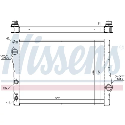Chladič motora 60823 /NISSENS/ - obr. 7