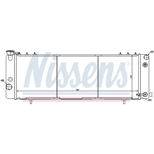 Chladič motora 61001 /NISSENS/ - obr. 5