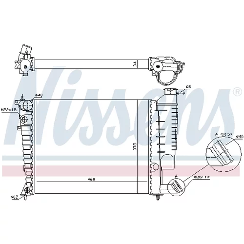 Chladič motora 61335A /NISSENS/ - obr. 4