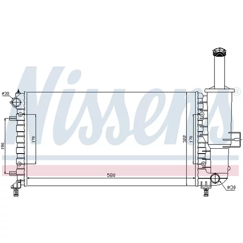Chladič motora 617858 /NISSENS/ - obr. 4