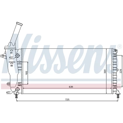 Chladič motora 61893 /NISSENS/ - obr. 4