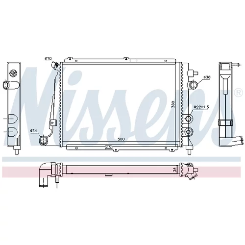 Chladič motora 63057 /NISSENS/ - obr. 5