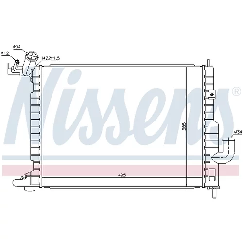 Chladič motora 63082 /NISSENS/ - obr. 4