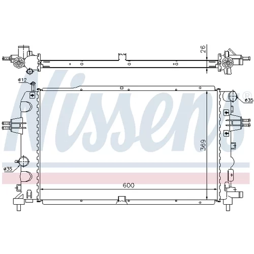 Chladič motora 63111A /NISSENS/ - obr. 4