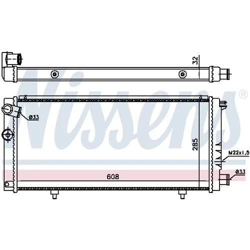 Chladič motora 63729A /NISSENS/ - obr. 4