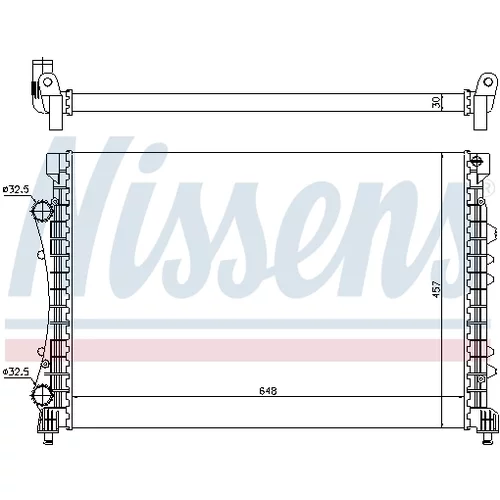 Chladič motora 63815 /NISSENS/ - obr. 4