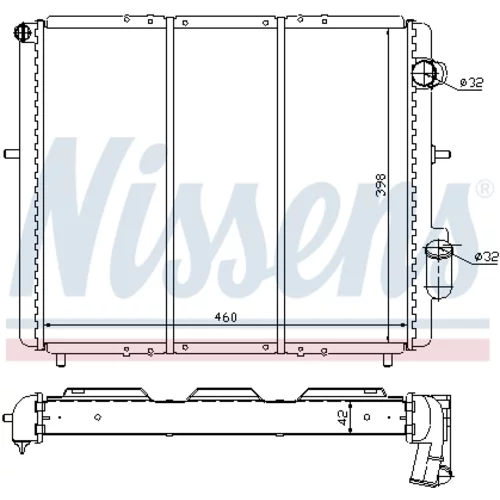 Chladič motora 639461 /NISSENS/ - obr. 4