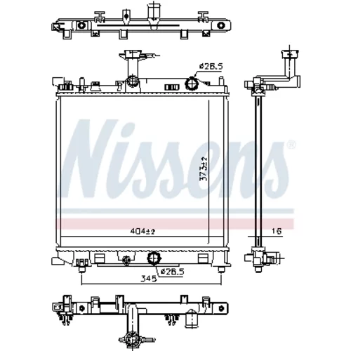 Chladič motora 641777 /NISSENS/ - obr. 5