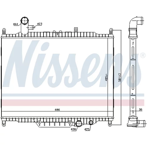 Chladič motora 64332 /NISSENS/ - obr. 4