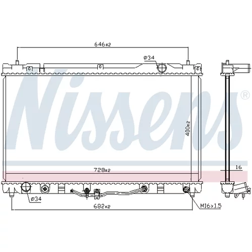 Chladič motora 64633 /NISSENS/ - obr. 4